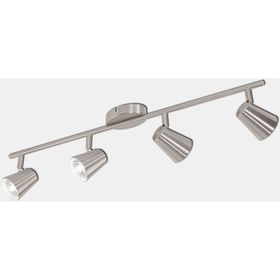 Eglo Travale 3.3 W Ledli GU10 Duy 4 Adet Gümüş Yuvarlak Sıvaüstü Spot