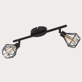 Eglo Zapata 2'li Siyah LED Spot