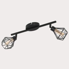 Eglo Zapata 2'li Siyah LED Spot