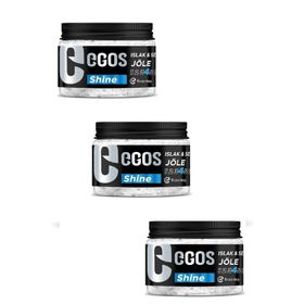 Egos 3x400 ml Islak Sert Jöle Shine
