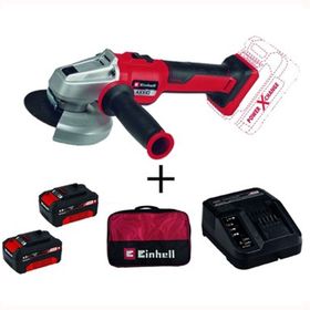 Einhell 4 Ah Starter Kit + Bez Çanta + Axxio 18/115 Q Akülü Avuç Taşlama