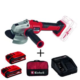 Einhell Axxio 18/115 Q Avuç Taşlama İmpaxxo 18/400 Somun Sıkma 2.5 Ah-4.0 Ah Kömürsüz Set