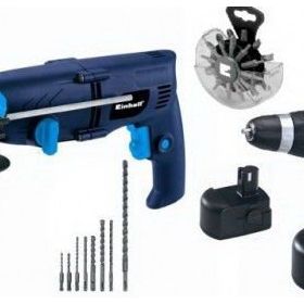 Einhell BT-RH 600 - CD 14.4 Kit Pnömatik Matkap ve Akülü Vİdalama Seti