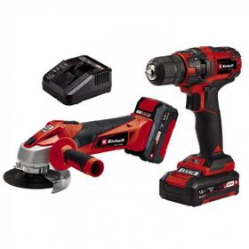Einhell TC-TK 18 li Akülü Kit Şarjlı Matkap + Şarjlı Taşlama Seti