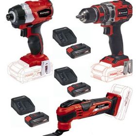 Einhell TE-CI 18 BL Akülü Vidalama Makinesi + TE-CD 18/50 LI-I BL Matkap + Varrito Raspalama 3x2.5 Ah Set