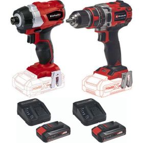 Einhell TE-CI 18 Bl Torklu Vidalama TE-CD 18/50 LI-I Bl 2x2.5 Ah Çift Akülü Kömürsüz Darbeli Matkap Set