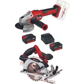 Einhell Te-Cs 18/165/1 Daire Testere Axxio 18/125 Q Avuç Taşlama 2x4 Ah Akülü Set