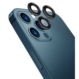 Eiroo İphone 13 Pro Max Siyah Metal Kamera Lens Koruyucu