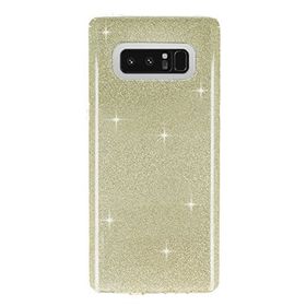 Eiroo Silvery Samsung Galaxy Note 8 Simli Gold Silikon Kılıf