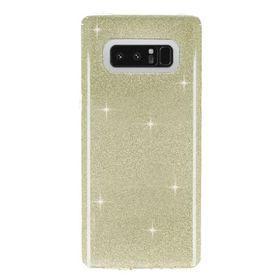 Eiroo Silvery Samsung Galaxy Note 8 Simli Gold Silikon Kılıf