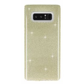 Eiroo Silvery Samsung Galaxy Note 8 Simli Gold Silikon Kılıf