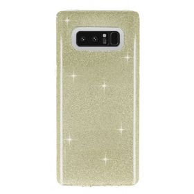 Eiroo Silvery Samsung Galaxy Note 8 Simli Gold Silikon Kılıf