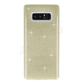 Eiroo Silvery Samsung Galaxy Note 8 Simli Gold Silikon Kılıf