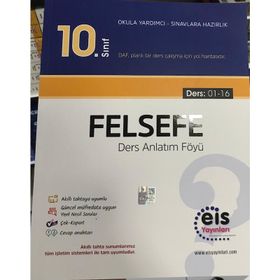 Eis Yayınları 10. Sınıf DAF Felsefe Ders Anlatım Föyleri