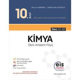 Eis Yayınları 10. Sınıf DAF Kimya Ders Anlatım Föyleri