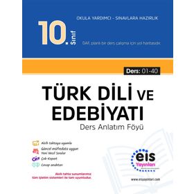 Eis Yayınları 10. Sınıf DAF Türk Dili Ve Edebiyatı Ders Anlatım Föyleri