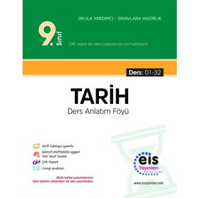 Eis Yayınları 9. Sınıf DAF Tarih Ders Anlatım Föyleri