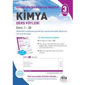 Eis Yayınları YKS Kimya Ders Anlatım Föyleri 3. Kitap DAF