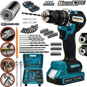 Eisenn 2400G XR Darbeli Yüksek Tork Brushless Kömürsüz Motor Güçlendirilmiş Çift Akülü Vidalama Matkap