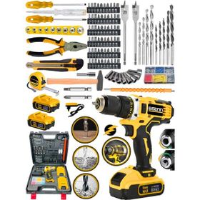 Eisenn Germany E-1400 V-Tec Şanzuman 157 Parça Özel Setli Çift Akülü Vidalama Matkap