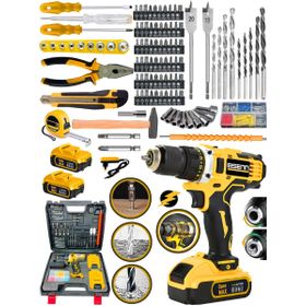Eisenn Germany E-1400 V-Tec Şanzuman 157 Parça Özel Setli Çift Akülü Vidalama Matkap