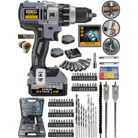 Eisenn Germany Grey 24 V4 Ah Orginal 13 mm Metal Mandren Brushless Motor Akülü Darbeli Matkap