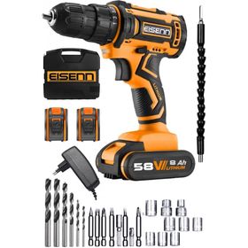 Eisenn Germany Technology Diamond Bakır Şanzıman 58 V 8 Ah Samsung Çift Akülü Vidalama Matkap + Set