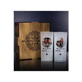Ejoya 107164 Kişiye Özel Kutusunda 2'li Rakı Bardağı Hediye Seti