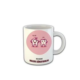 Ejoya 81467 Kişiye Özel Diş Hekimi Temalı Kupa Bardak