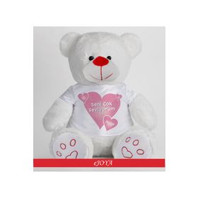 Ejoya 81874 Kişiye Özel Seni Çok Seviyorum Temalı 50 cm Peluş Ayıcık