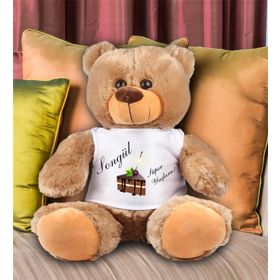 Ejoya 81957 Kişiye Özel Doğum Günü Temalı 40 cm Peluş Ayıcık