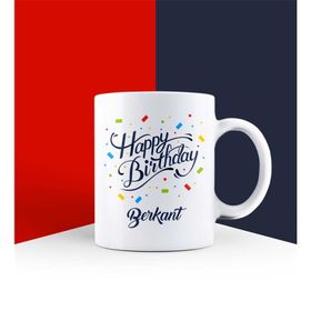 Ejoya 85730 Kişiye Özel Happy Birthday Kupa Bardak