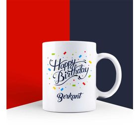 Ejoya 85730 Kişiye Özel Happy Birthday Kupa Bardak