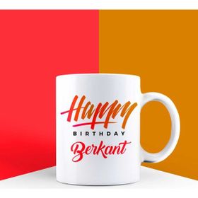 Ejoya 85763 Kişiye Özel Happy Birthday Kupa Bardak
