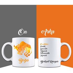 Ejoya 85930 Kişiye Özel Boğa Burcu Kupa Bardak