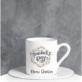 Ejoya 90670 Kişiye Özel Teachers Day Türk Kahvesi Fincanı