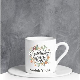 Ejoya 90675 Kişiye Özel Teachers Day Türk Kahvesi Fincanı