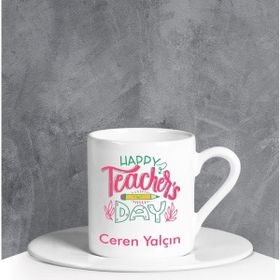Ejoya 90676 Kişiye Özel Teachers Day Türk Kahvesi Fincanı