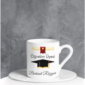 Ejoya 90694 Kişiye Özel Öğretim Üyesi Türk Kahvesi Fincanı