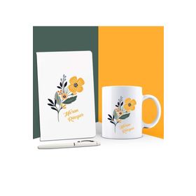 Ejoya Kişiye Özel Isimli Defter Kupa ve Kalem Set 85970