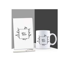 Ejoya Kişiye Özel Isimli Defter Kupa ve Kalem Set 85980