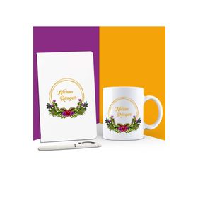 Ejoya Kişiye Özel Isimli Defter Kupa ve Kalem Set 85981