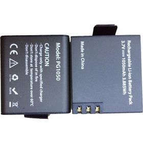 Eken H9R H9 W9 Çift Batarya PG1050 1050 mAh Yedek Pil Seti