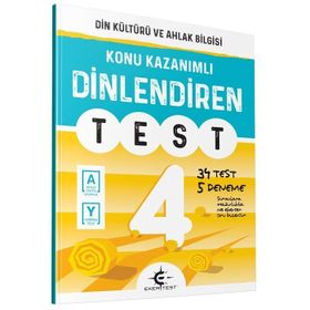 Eker Test 4.Sinif Din Kültürü Ve Ahlak Bilgisi DINlendiren Defter - İzzet Eker