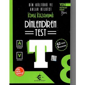 Eker Test 8. Sınıf Din Kültürü Ve Ahlak Bilgisi DİNlendiren Defter - İzzet Eker