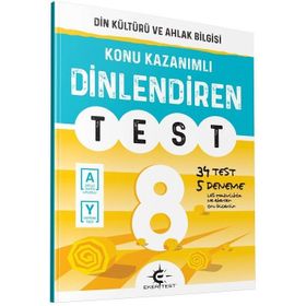 Eker Test 8. Sınıf Din Kültürü Ve Ahlak Bilgisi DİNlendiren Defter - İzzet Eker