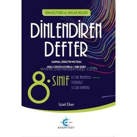 Eker Test 8. Sınıf Din Kültürü Ve Ahlak Bilgisi DİNlendiren Defter - İzzet Eker