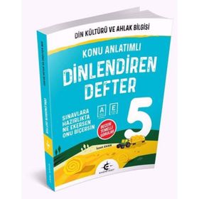 Eker Test Yayınları 5. Sınıf Din Kültürü ve Ahlak Bilgisi Dinlendiren Defter
