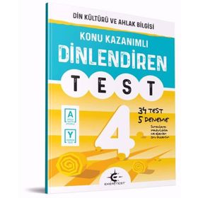 Eker Test Yayınları Yayınları 4. Sınıf Din Kültürü ve Ahlak Bilgisi Dinlendiren Defter