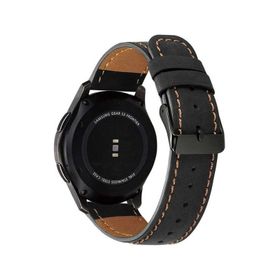 Ekılıf Huawei GT2 KRD-29 46 mm 22 mm Siyah Uyumlu Deri Kordon